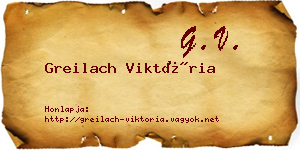 Greilach Viktória névjegykártya